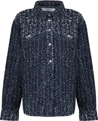 Iro Velini Overshirt - Dames - Overhemden - Blauw - XS - Katoen - Overhemden
