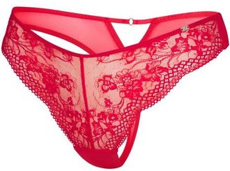 Savage x Fenty Rose Delivery Thong in Timeless Red at Nordstrom, Size X-Large