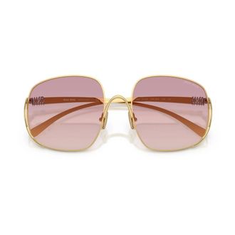 Miu Miu Sunglasses, female, Yellow, Size: 57 MM Mua57S Sunglasses