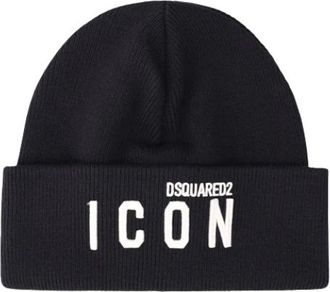 Dsquared2 Berretto in maglia Lana - - Accessories - Uomo - Nero - ONE SIZE