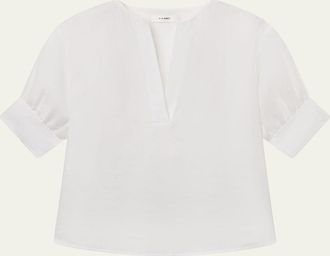 Frame Denim The Linen V-Neck Top