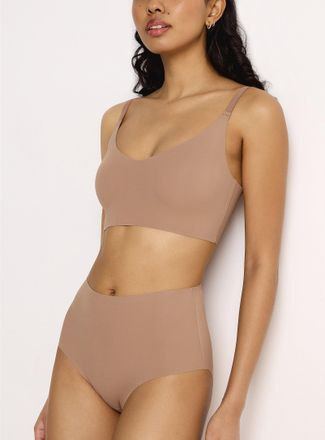 Miiyu Womens Laser-cut stretch high-waist bikini panty Recycled nylon