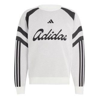 adidas House Of Tiro Knitted Sweatshirt Asia Sizing White Black KF4816