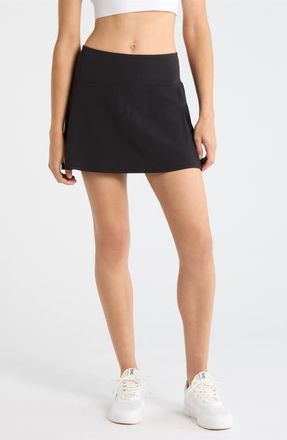 Zella Super Set High Waist Pleated Skort in Black at Nordstrom, Size X-Small