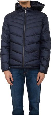 Guess Blauwe Jassen voor Mannen - Heren - Winterjassen - Blauw - S - Jassen