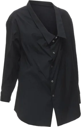 Comme Des Gar&ccedil;ons Comme des Garcons asymmetric scoop collar oversized shirt