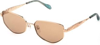 Just Cavalli SJC200 8FCG Womens Sunglasses Gold Size 58