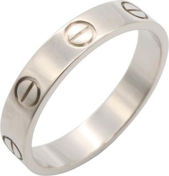 Cartier Silver White Gold (18K) Band Ring (Pre-Owned)