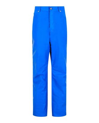 Ferragamo Mens Coated Straight Leg Pants In Blue