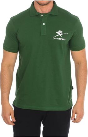 Plein Sport Polo met korte mouwen - Heren - Fitness - Groen - S - Katoen - Fitness