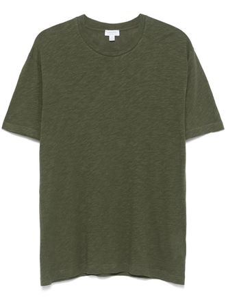 Sunspel Slub T-shirt - Groen