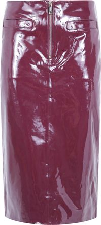 Self Portrait Skirt Faux Leather Aw26.080Msk Purple