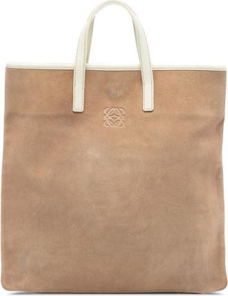 Loewe Pre-owned Loewe Anagram Suede Tote Ladies SWWZ82H4GTBWABMH