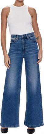 Pistola Denim Lana High Rise Ultra Wide Leg Jean In Soho
