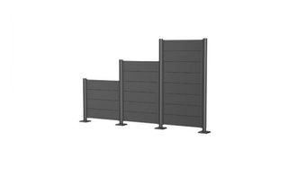 BIOHORT Pantalla De Privacidad 135 Cmts De Alto X 200 Cmts De Largo Color Gris Cuarzo Metalico