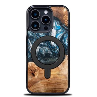 OEM Funda &Uacute;nica Bewood Para Iphone 16 Pro - Planetas - Tierra Con Magsafe