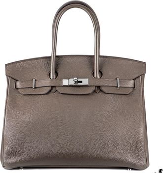 Herm&egrave;s Birkin 35 in Gris Etain Togo Leather with Palladium Hardware