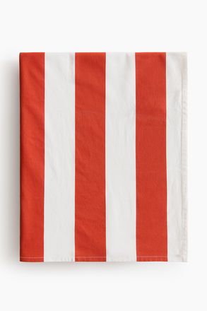 H&M Gestreifte Baumwolltischdecke - Orange