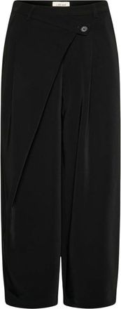 Cream Crbine Wrap Pant - - Trousers - Donna - Nero - M