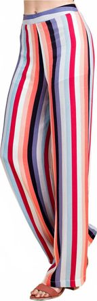 Honey Punch Luna Striped Pants In Dark Multi