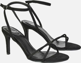 XY London Womens XY London Womens/Ladies Ridge Strappy Stiletto Heel Sandals - Black - Size: 8