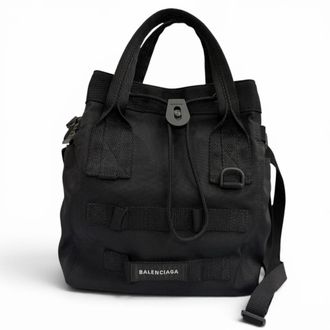 Balenciaga Black Nylon Tote Bag (Pre-Owned)