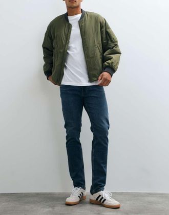 Mango Patrick jeans slim fit blu scuro