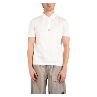 C.P. Company Polo Shirts, male, White, Size: 2XL Polo Shirt