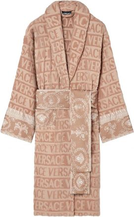 Versace COTTON TERRY BAROQUE BATHROBE Size: L, colour: TAUPE