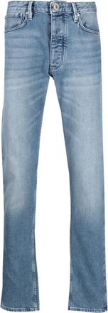 Emporio Armani mid-rise straight-leg jeans - men - Cotton/Elastane - 31 - Blue