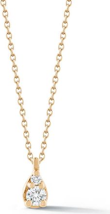 Dana Rebecca Designs Sophia Ryan Petite Diamond Pendant Necklace in Yellow Gold at Nordstrom, Size 18 In