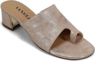 Vaneli Cruz Toe Loop Sandal in Champagne at Nordstrom, Size 7.5