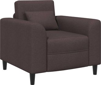 vidaXL Sill&oacute;n Marr&oacute;n Oscuro Tela Vidaxl