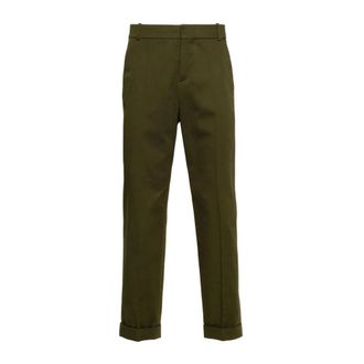 Balmain Slim-fit Trousers, male, Green, Size: M Balmain Trousers
