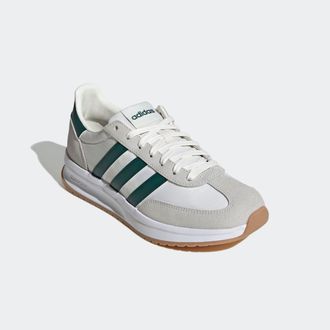 adidas Sneaker ADIDAS SPORTSWEAR RUN 70S 2.0, Herren, Gr. 42,5, gr&uuml;n (core wei&szlig;, collegiate gr&uuml;n, sanftes wei&szlig;), Leder, Textil, Schuhe Sneaker, inspiriert vo