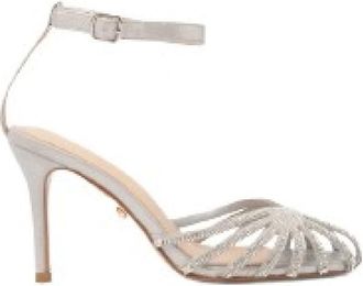 Twentyfourhaitch Platte Schoenen - Dames - Sandalen met hakken - Grijs - 40 EU - Schoenen
