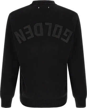Golden Goose Ribbed Organic Cotton Sweater - Black