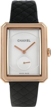 Chanel Pre-owned Chanel Boy-Friend Silver Dial Ladies Watch H6589