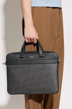 Ferragamo Briefcase With Monogram, Mens, Grey