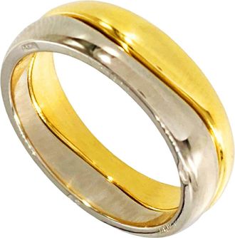 Cartier White Gold Yellow Gold Yellow Gold (18K) White Gold (18K) Band Ring (Pre-Owned)