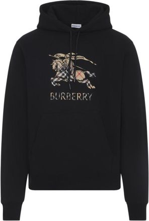 Burberry Black Logo Print Hoodie