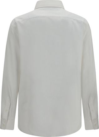 Brunello Cucinelli Mens Cotton Shirt Taupe Cotton; Lyocell
