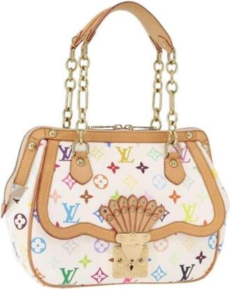 Louis Vuitton Pre-owned Vintage Handtas - Dames - Vintage Handtas - Wit - ONE Size - Vintage