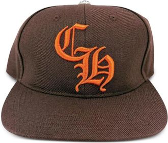 Chrome Hearts Honkbalpet met geborduurd logo - Bruin