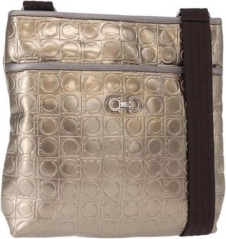 Ferragamo Pre-owned Leather Schoudertas - Dames - Vintage Schoudertas - Geel - ONE Size - Leer - Vintage