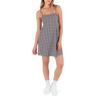 Hurley Isla Plaid Sundress in Provence at Nordstrom Rack, Size X-Large
