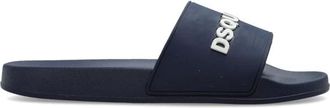 Dsquared2 Slippers met logo - Heren - Sandalen - Blauw - 45 EU - Schoenen