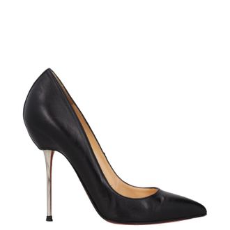 Christian Louboutin Black Leather Lipsinka Pumps Size 36.5
