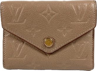 Louis Vuitton Beige Monogram Empreinte Wallet (Tri-Fold) (Pre-Owned)