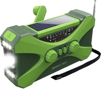 OEM Radio Solare Da Esterno, Radio Portatile A Manovella Con Am/fm, Radio Di Sopravvivenza Con Alimentazione Ricaricabile Da 10000 Mah, Radio Con Torcia A
